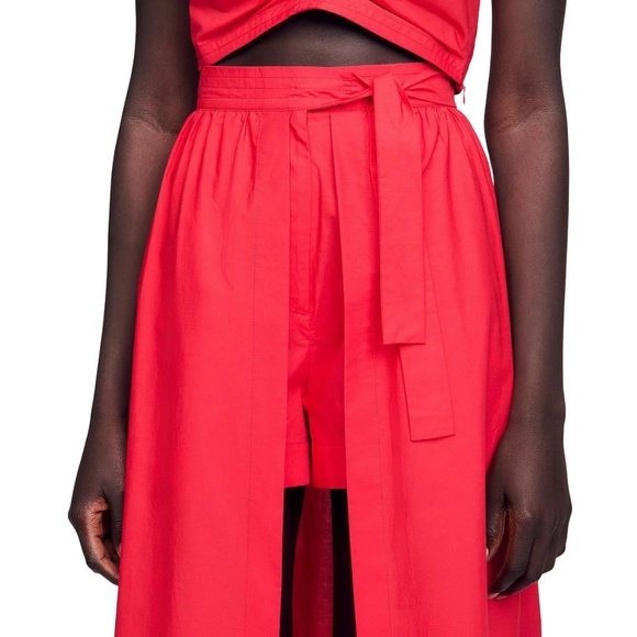 Renelle Floral Tie Waist Skort - Picture 2 of 6